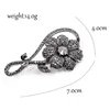 CINDY XIANG Rhinestone Black Flower Brooches for Women Vintage Elegant Large Brooch Pin Winter Coat Sweater Broches High Quality ► Photo 2/5