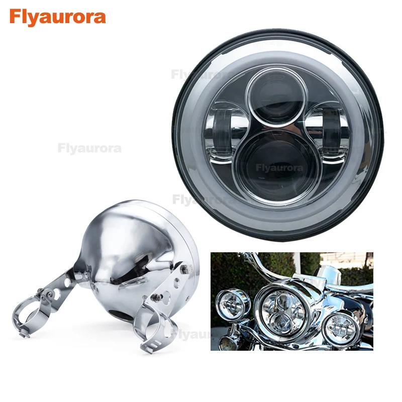 chrome combo4 Фара мотоцикла для Honda CB 400 CB400 CB250 CB400 CB500 CB600 CB750 CB1300 CB900 CB919 CB1000 Hornet 250 600 900 VTEC бордовый - Цвет: chrome combo4