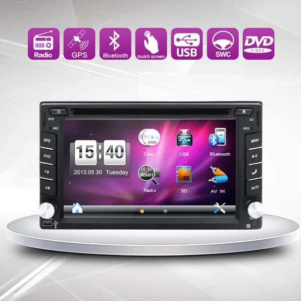 

Bosion universal Car Radio Double 2 din Car DVD Player GPS Navigation In dash Car PC Stereo Head Unit video+Free Map+Free Cam!