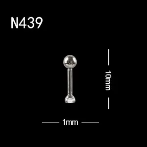 10 шт./лот, модная ручная дрель для ногтей, аксессуар для ногтей, металлическая стрела, заклепки, украшение, перфорированный дизайн, дизайн ногтей, панк-шипы, шпильки - Цвет: N439