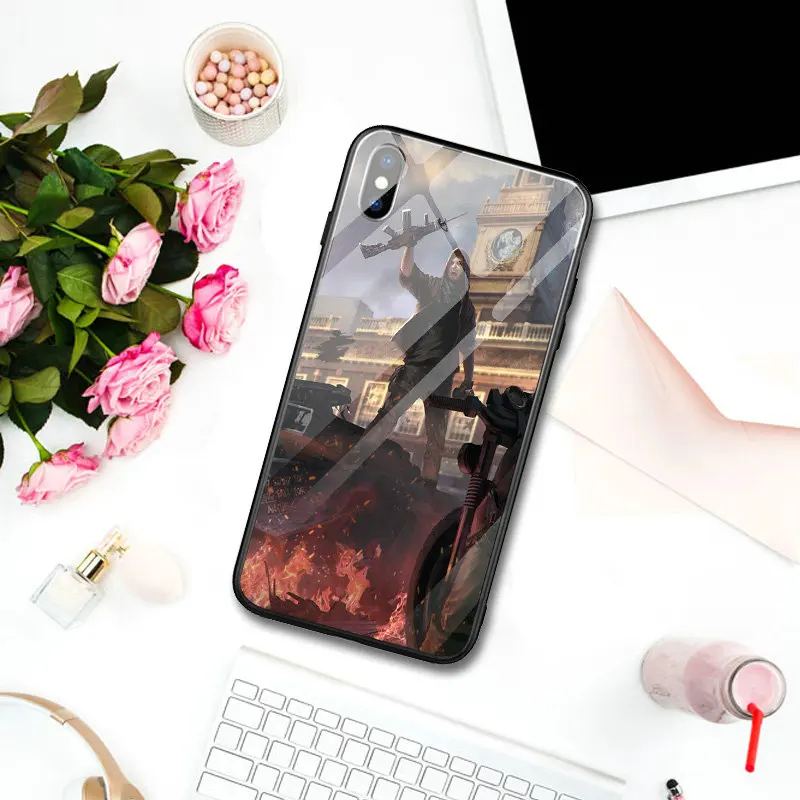 Телефонные чехлы из закаленного стекла для iPhone 5 телефон 7 6S 6 8 Plus X XR XS Max корпус