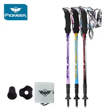 Pioneer новая походная трость ультра-светильник из углеродного волокна альпеншток для альпинизма кемпинга треккинга Matraque телескопические трекинговые палки