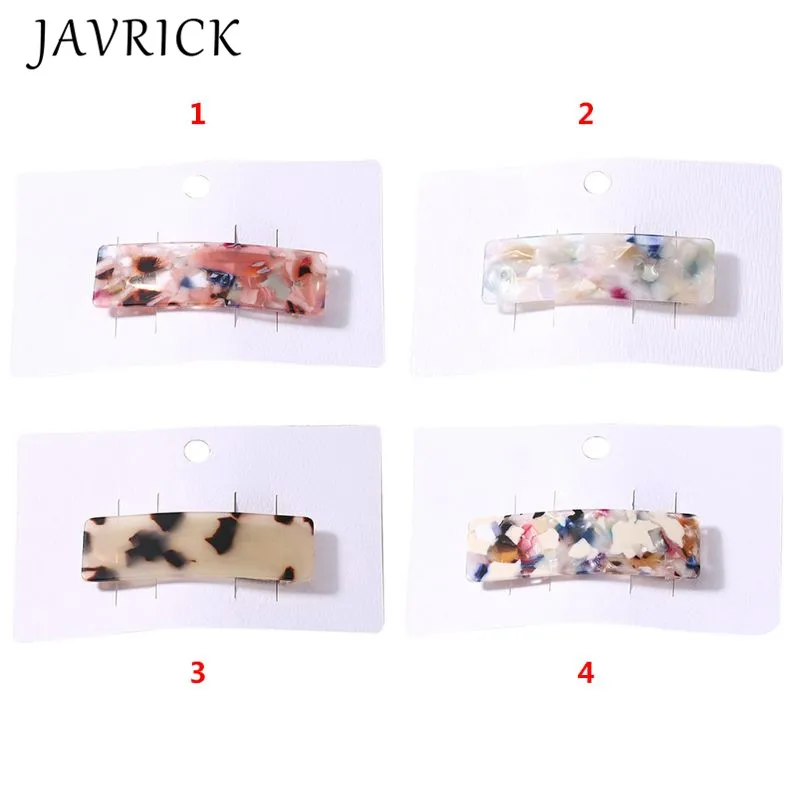 

Acetate Marble Texture Women Hairpin Simple Hair Jewelry Girls Bangs Clip BB Clip