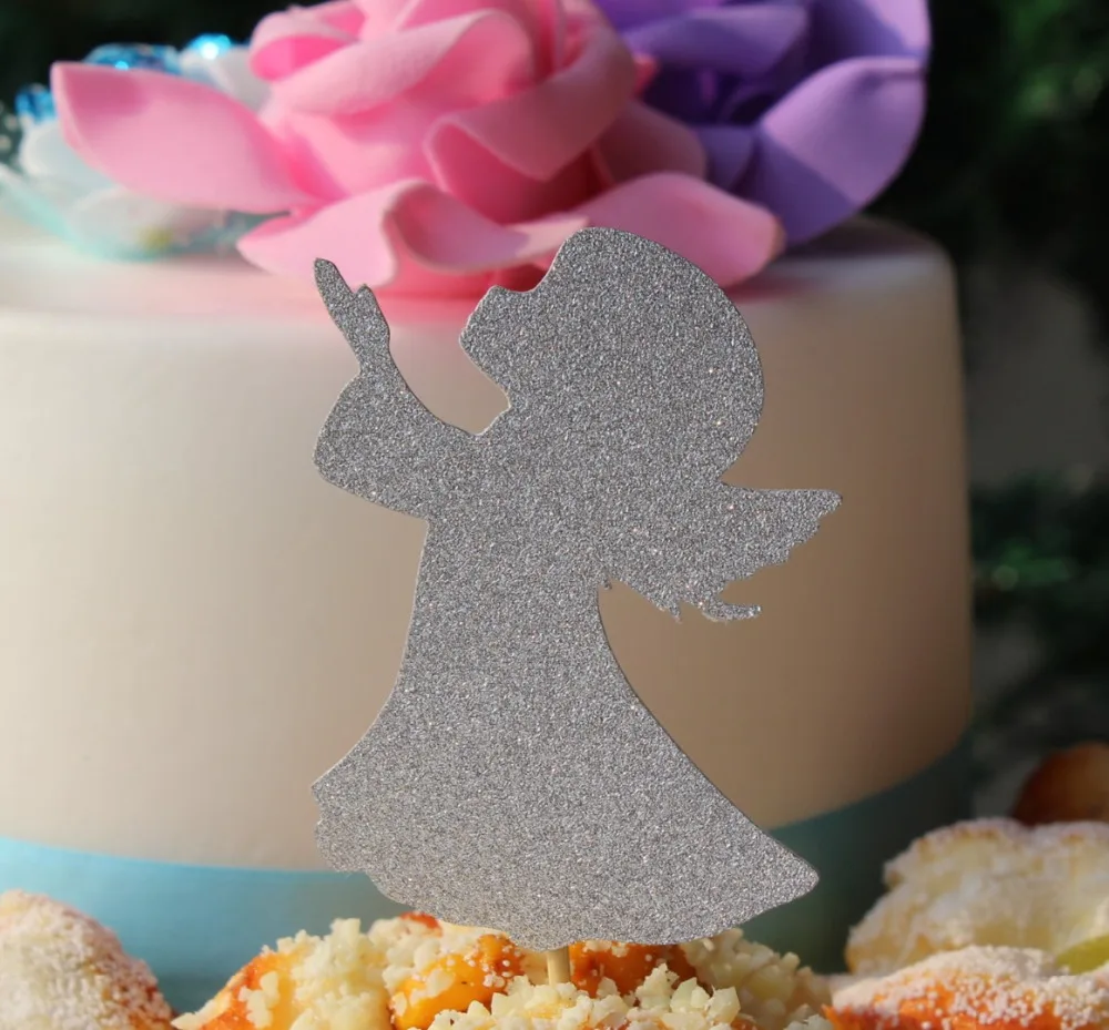 Decoration De Cupcake D Ange Pour Fille 8 Filles Pour Confirmation De Bapteme Premiere Communion Aliexpress