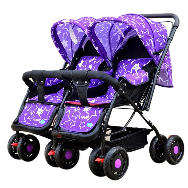 twin pram with toddler seat