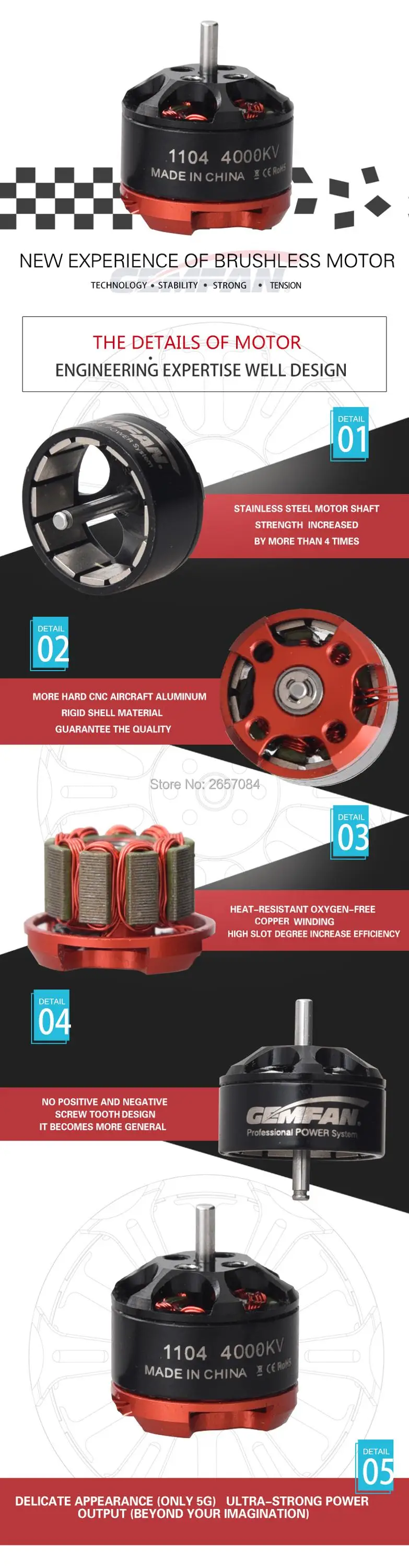 1104-4000KV Selling point