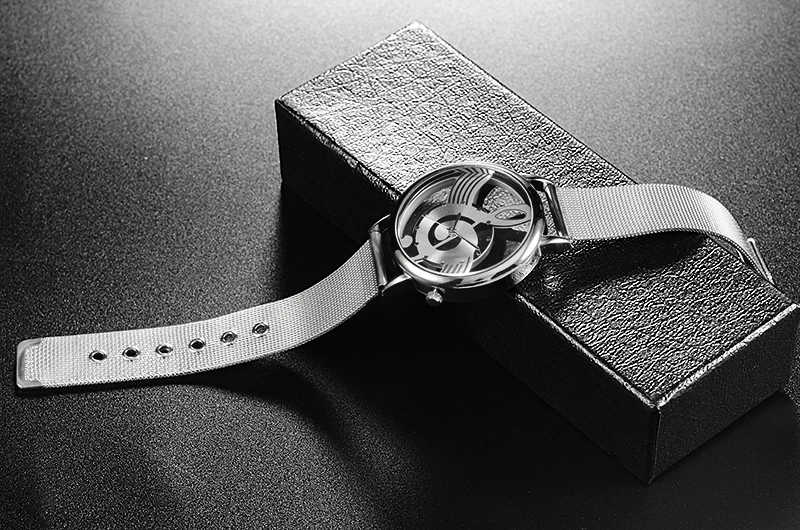 Новинка, высококачественные модные часы, уникальный дизайн, музыкальные кварцевые часы, мужские нарядные часы, мужские наручные часы, relogio masculino