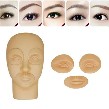 

High Quality Training Mannequin Flat Head Practice Make Up Eye Lashes Eyelash Extensions Practice Skin