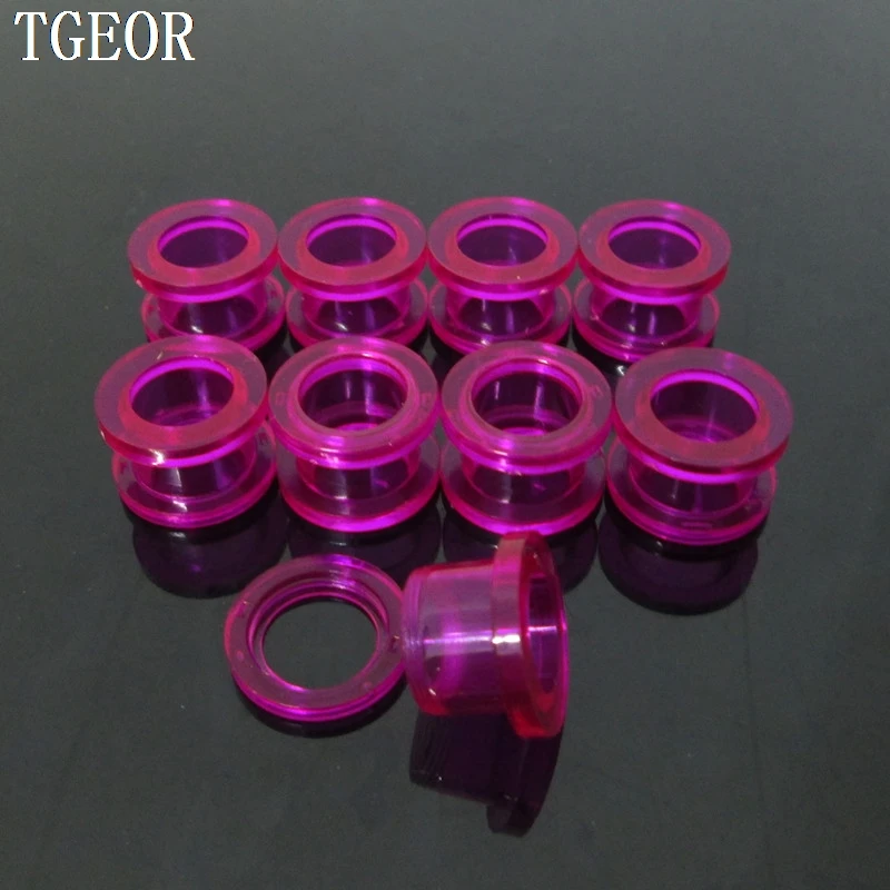 Смешанные 8 Измерительные приборы 160 шт. акриловый прозрачный фиолетовый винт на Ушные Тоннели