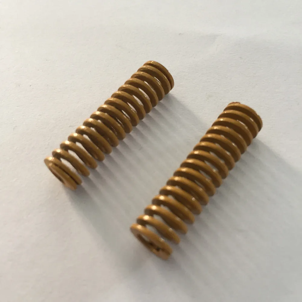 

Пружина сжатия желтого цвета 8x4x20/30/50/60/70/100 мм, 2 шт.