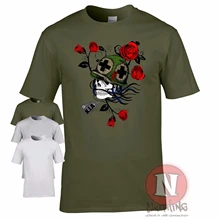 T-shirt imprimé crâne Avec Chien pour homme, estival et Cool, Avec l'artillerie Militaire du VIETNAM, WW2, 2020