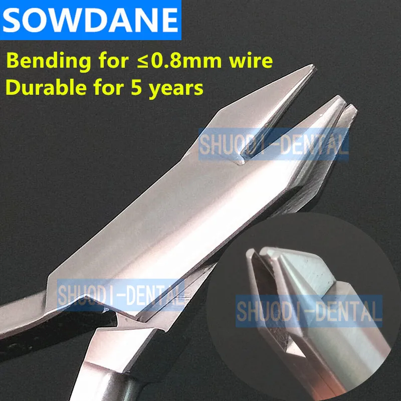 

Dental Orthodontic Three Jaw Plier 12.5cm (maximum for 0.6mm Diameter wire) Instrument