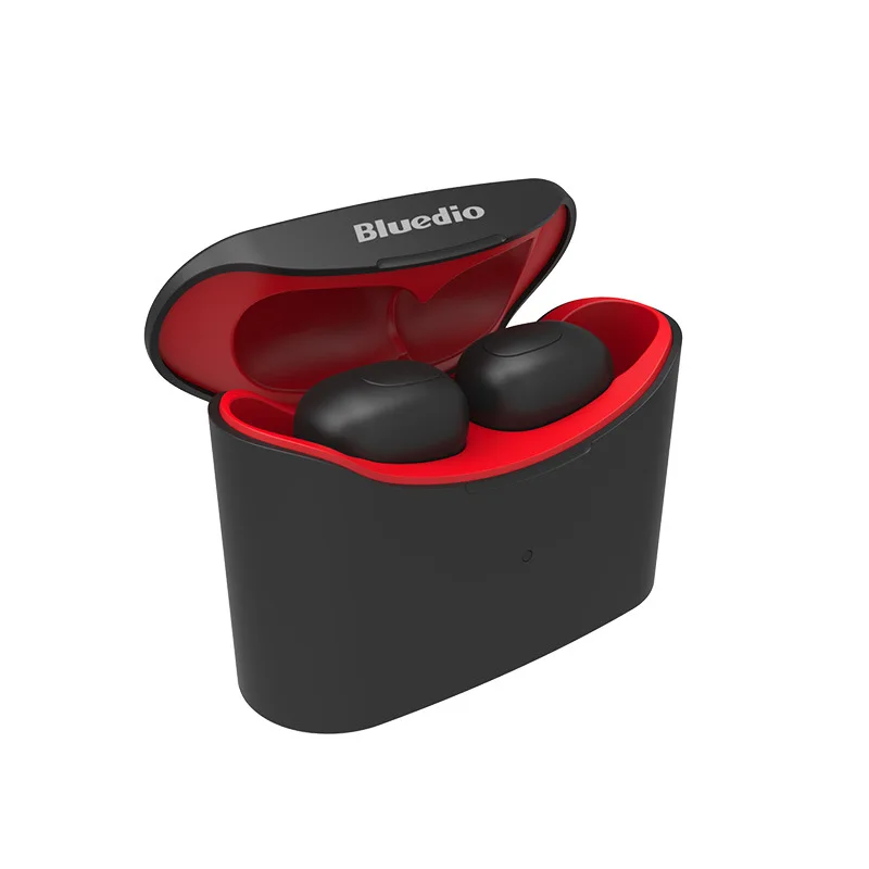 Мини Bluetooth 5,0 Спортивные Беспроводные наушники с зарядным устройством Модная Портативная гарнитура в деловом стиле - Цвет: RED