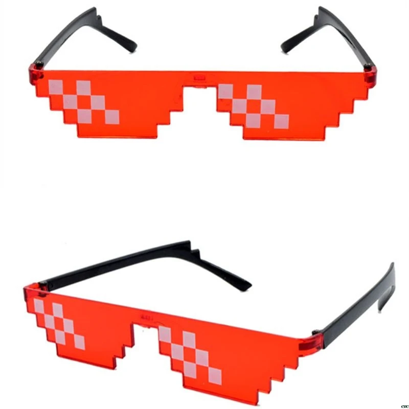 Мозаичные солнцезащитные очки Trick Toy Thug Life очки для женщин и мужчин, цветные мозаичные солнечные очки, забавная игрушка