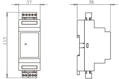 Din-рейка монтируемый датчик GT01A/датчик нагрузки усилитель передатчика RW-GT01A