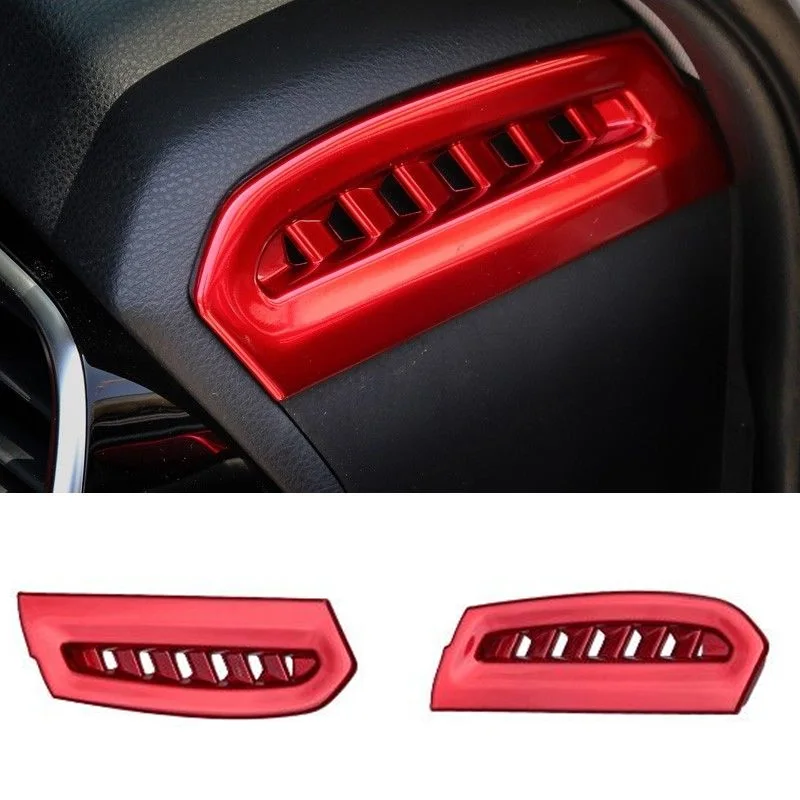 1 пара красный ABS интерьер верхнее вентиляционное отверстие выход крышка отделка Подходит для Toyota Camry усиливает внешний вид вашего автомобиля