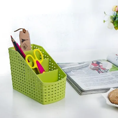 

BF050 Candy Multifunctional lattice desk box finishing storage basket storage box cosmetic box 4case 15*8*12.8*6cm free shipping