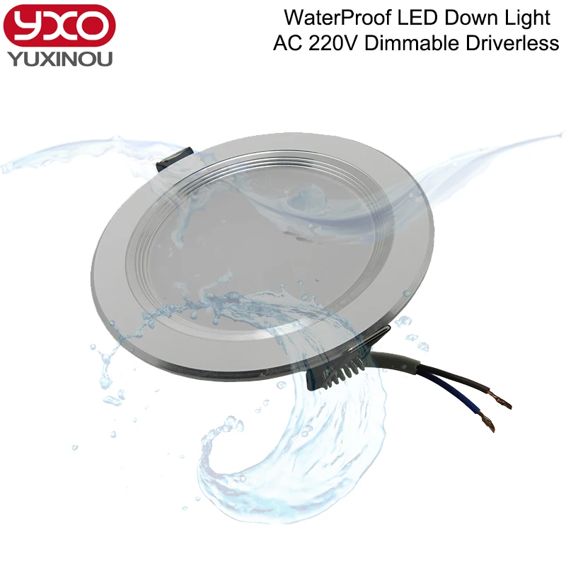 Waterproof o Diodo Emissor de Luz para Baixo a Luz Conduziu o Teto Downlight da Grade Conduziu a Luz do Painel Unidades Pacote 7w 9w112w 15w Recesso Magro Redondo 4 - 5w 2 7w 9w112w 15w conduziu o teto recesso