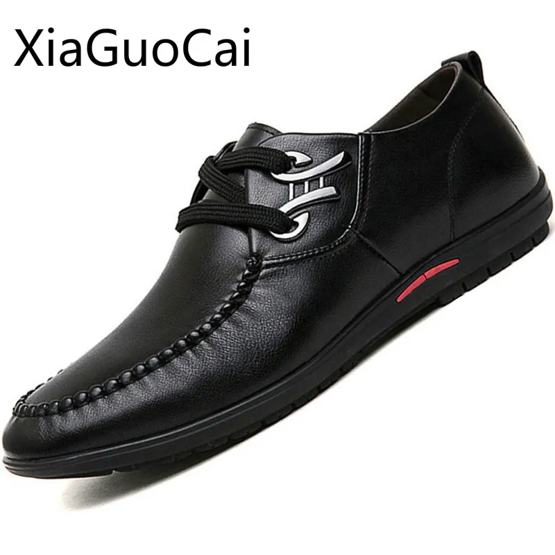 

High Quality Business Men's Leather Shoes Youth New Black Men's Dress Shoes Leisure Men's Flat Formal Shoes