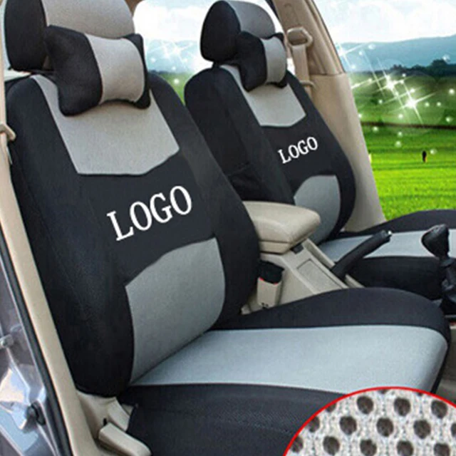 Free shipping Embroidery car logo Car Seat Cover Front&Rear complete ... Free shipping Embroidery car logo Car Seat Cover Front&Rear complete ...