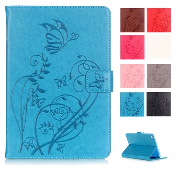 

Fashion Flower Print Case for IPad Mini 4 PU Leather Cover Stand Wallet for IPad Mini 4 Case with Silicone Soft Inside Fundas