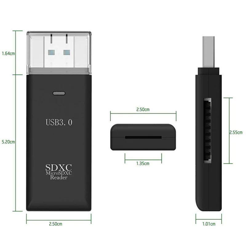 Mini USB 3,0 SD устройство для чтения карт памяти для SDHC SDXC MMC Micro Mobile T-FLASH удобное использование