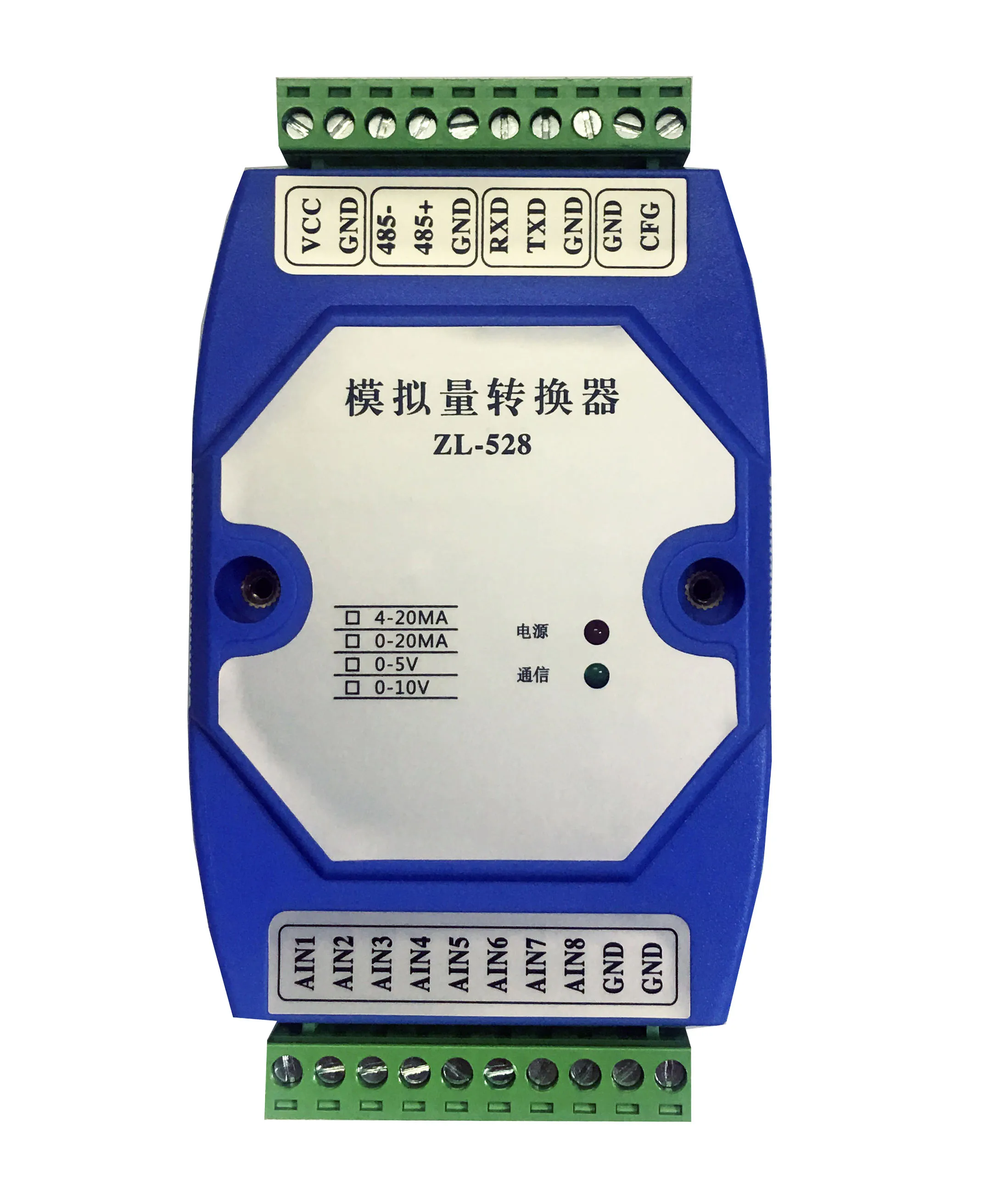 4-20ma к RS485 8 аналоговых Вход модуль сбора, 0-10 В Высокоточный Modbus-RTU