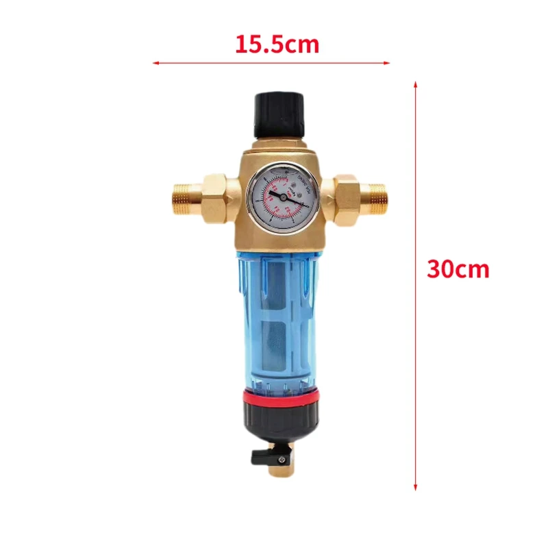 Home Pre-Filter 50 Microns Water Filter With Pressure Gauge Siphon Backwash Tap Water Purifier Home Pre-Filter 50 Microns Water Filter With Pressure Gauge Siphon Backwash Tap Water Purifier