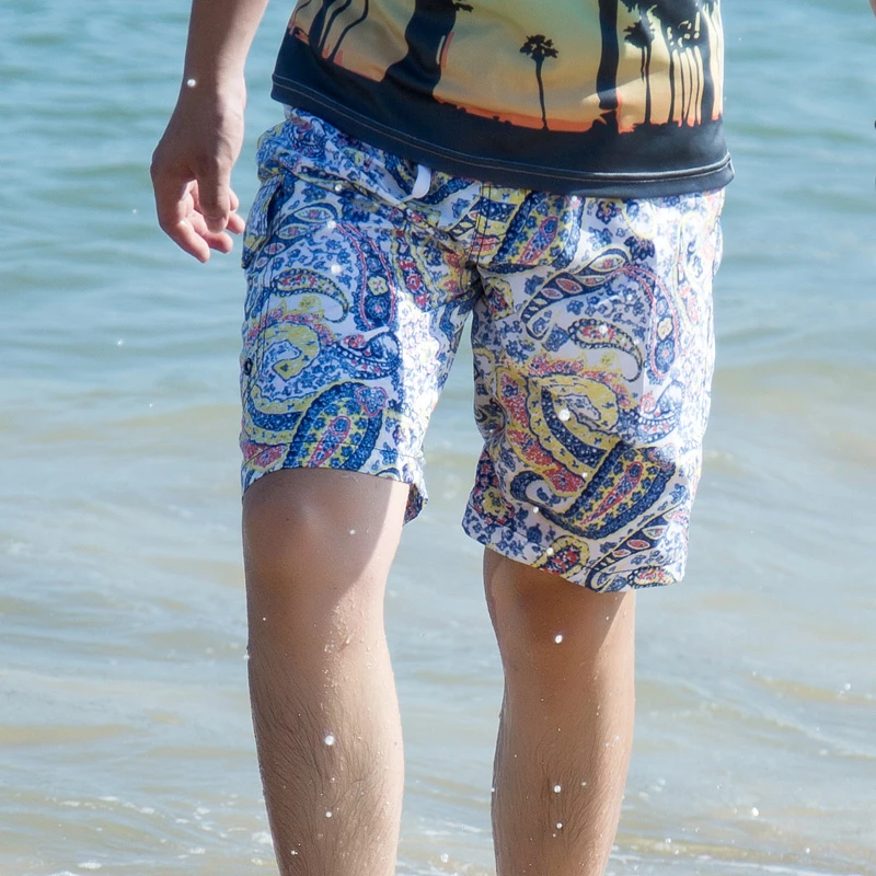 08 SharkPrint Mens Beach Board Shorts Usa spartan mare shorts 1615