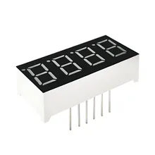 MCIGICM 10 шт. 7 сегмент общий анод 4 битовая цифровая трубка 0,3" 0.36in. Красный светодиодный дисплей 7 segmentos светодиодный цифровой трубки