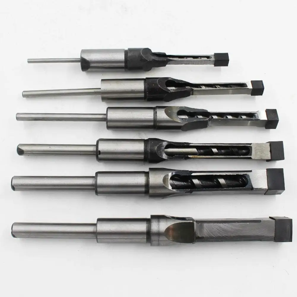  LanLan Square Hole Mortiser Drill Bit Mortising Hole Drills DIY Woodworking Tools