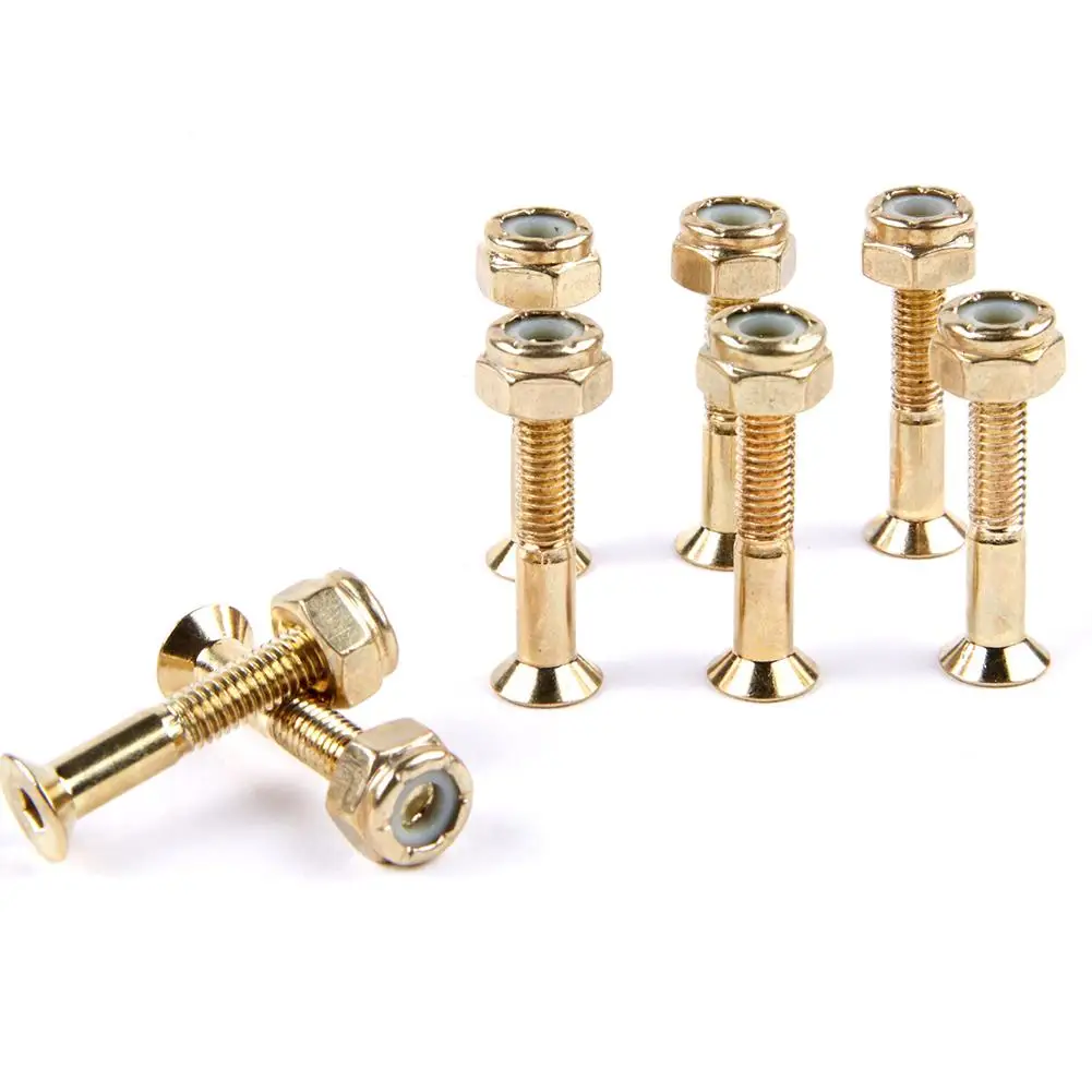 16 قطع الذهب 25 ملليمتر 29 ملليمتر جسر مسمار + الجوز مسامير مجموعة التبعي ل طويلة الصعود و لوح التزلج يشمل 8 جسر الأظافر و 8 الجوز 16 قطع الذهب 25 ملليمتر 29 ملليمتر جسر مسمار + الجوز مسامير مجموعة التبعي ل طويلة الصعود و لوح التزلج يشمل 8 جسر الأظافر و 8 الجوز