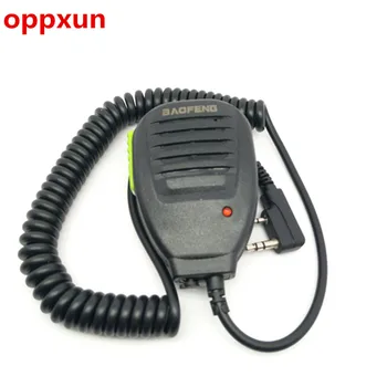 

OPPXUN 2PCS PTT green button portable speaker microphone for Baofeng CB radio UV5R GT-3 UV-5RE plus UV-B5 UV-B6 radios