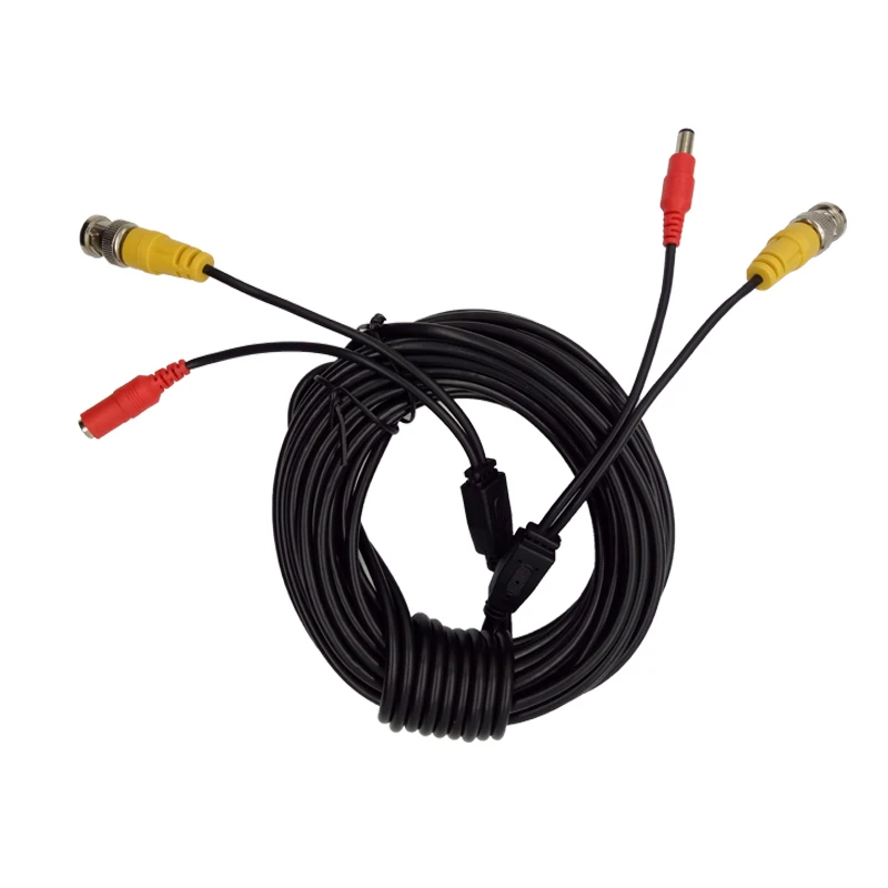 Evolylcam 16FT 5M BNC+DC Plug Cable For Analog AHD CVI CCTV Security Surveillance Camera DVR Kit System Video Power Accessories Evolylcam 16FT 5M BNC+DC Plug Cable For Analog AHD CVI CCTV Security Surveillance Camera DVR Kit System Video Power Accessories