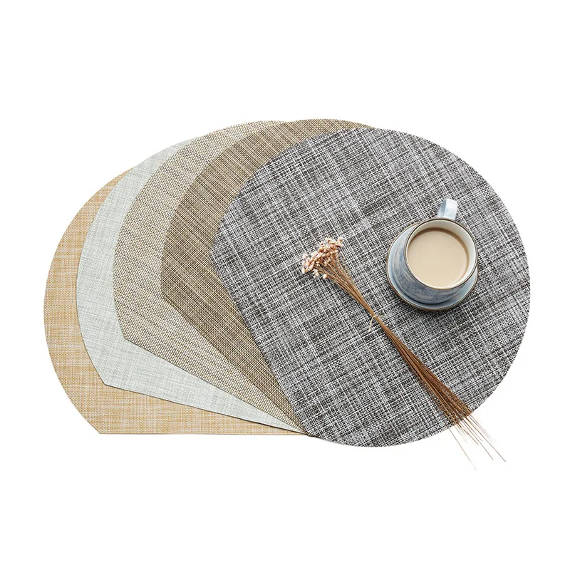 Us 11 38 19 Off Pack Of 4pcs Table Placemats Pvc Mats Heat Insulated Pad Dinner Decor Half Round Design 5 Colors 35x31cm In Pads Us 11 38 19 Off Pack Of 4pcs Table Placemats Pvc Mats Heat Insulated Pad Dinner Decor Half Round Design 5 Colors 35x31cm In Pads