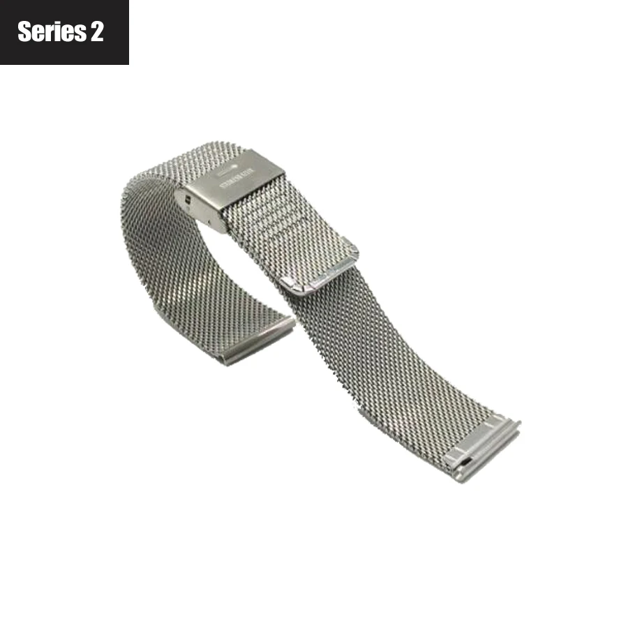 series 2 silver Часы-браслет AMAZFEEL для Xiaomi Amazfit, металлический ремешок из нержавеющей стали, ремешок Huami Amazfit Stratos, ремешок Amazfit pace, 2 ремешка, 22 мм - Цвет: series 2 silver