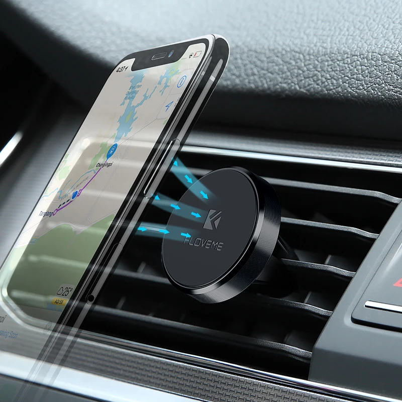 FLOVEME Магнитная Автомобильная Подставка для телефона для iPhone X XS XR samsung S9 магнитный держатель для мобильного телефона в автомобиле