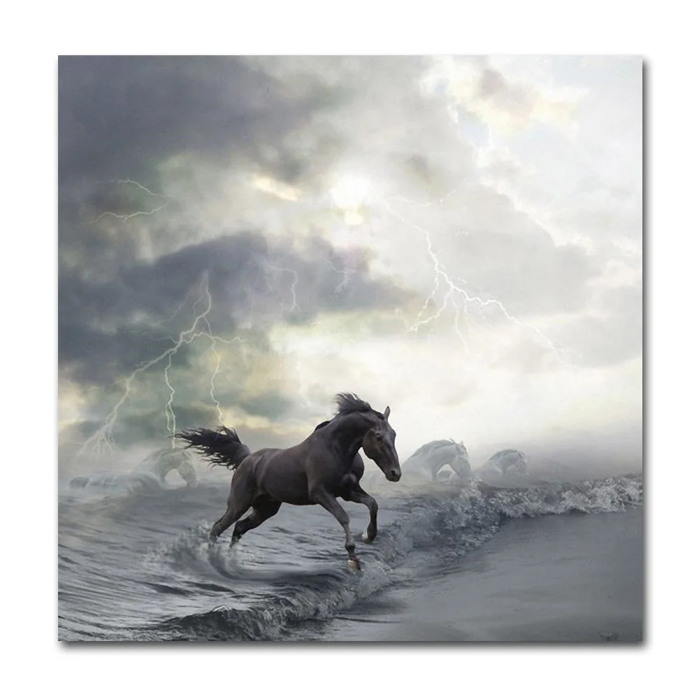 Horse Running Posters and HD Prints Home Decor Wall Pictures for Living
