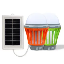 5 W УФ Солнечная насекомых светодиодный антимоскитная лампа Электронный анти-москитные устройство для уничтожения насекомых Убийца лампы с вредными Управление Летающий моли ловушка