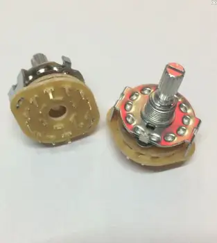 

10PCS/Lot RS25 2P6T Band Switch Channel Rotary 2 Pole 6 Position 20mm 2*6 gear