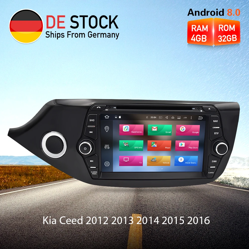 

Android 9.1/9.0 Car Radio GPS Navigation Multimedia DVD Player For Kia Ceed 2012 2013 2014 2015 2016 RDS WIFI Stereo IPS Screen