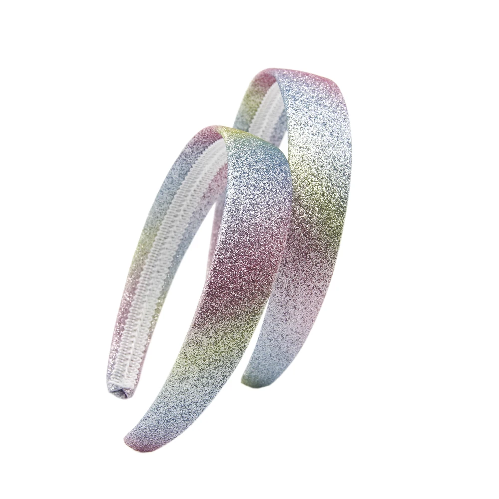 Аксессуары David блестящие вязаные головные повязки с блестками радужная