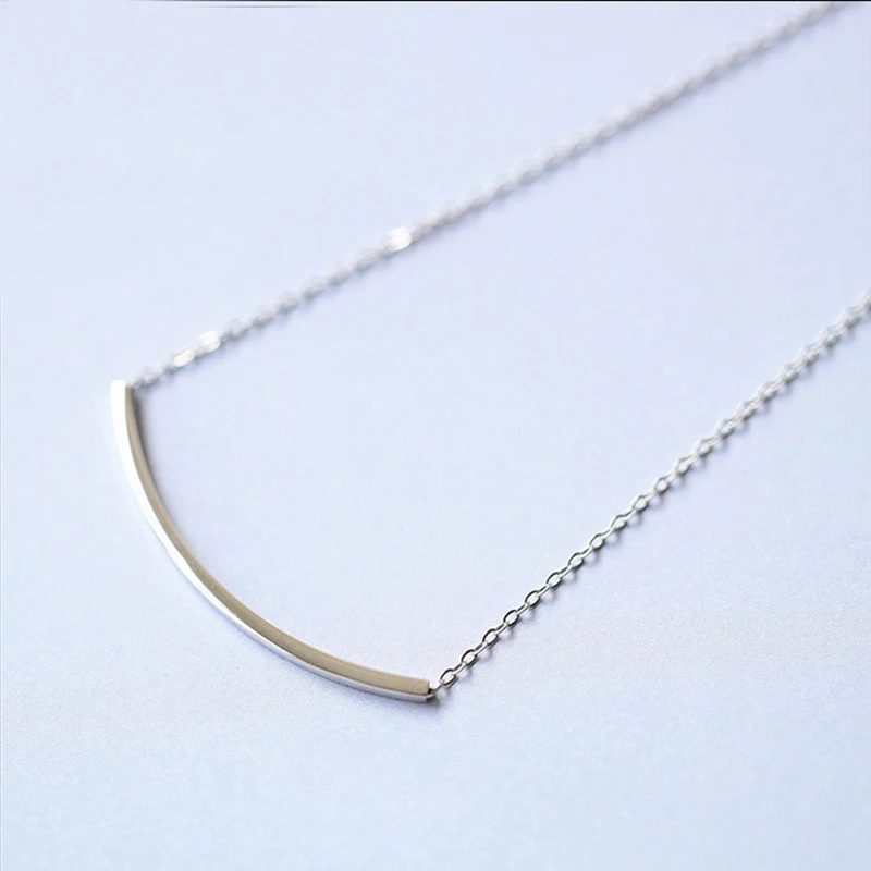 XIYANIKE простое модное 925 пробы Серебряное ожерелье для женщин стерео труба ожерелье коробка цепь чокер в подарок свадьба юбилей