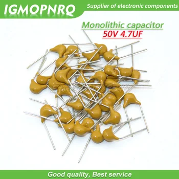 

200PCS/lot 4.7UF 20% 5.08mm 475 50V MLCC multilayer monolithic ceramic capacitor size:0805