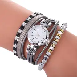 Relogio Feminino Для женщин часы 2018 Мода Rhinestone кожаный браслет часы женские кварцевые Элегантные наручные часы orologio Донна