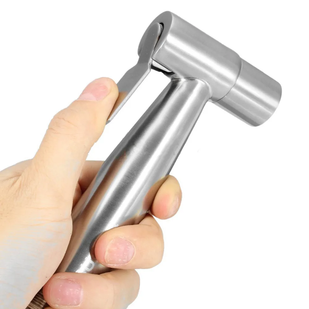 Premium Bathroom Pressure Small Shattaf Sprayer Washing Small Shower Head Flusher Flushing Clean Bidets Stainless Steel 0714-1 3