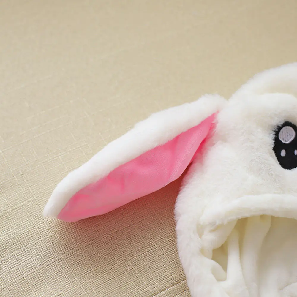 Женская милая мультяшная Подарочная плюшевая игрушка движущаяся шапка с заячьими ушами прижимная подушка безопасности Кепка кроличья