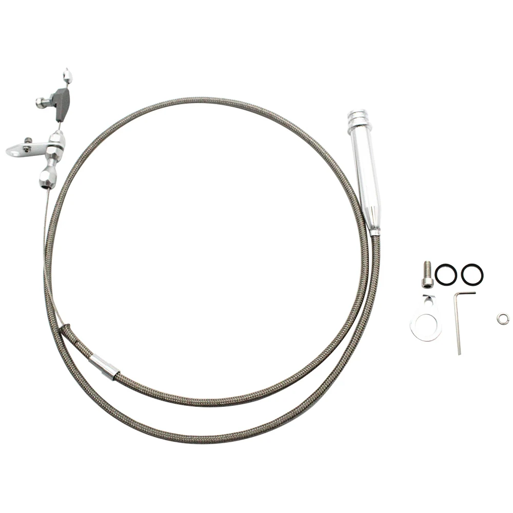 700-R4 Stainless Braided Kick-Down Cable SBC BBC Transmission For GM chevy pontiac oldsmobile buick Auto Accessories durability