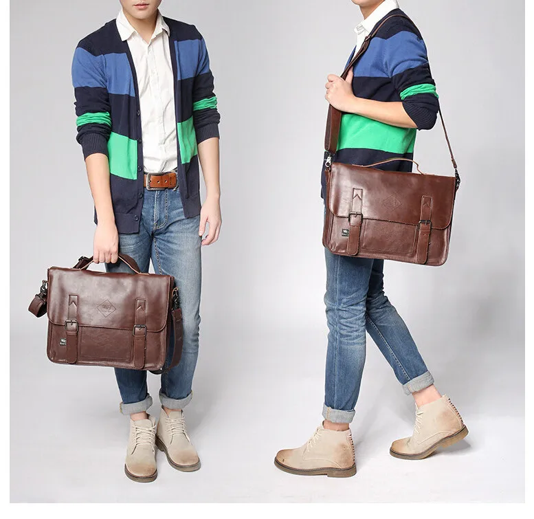 men vintage messenger bag13