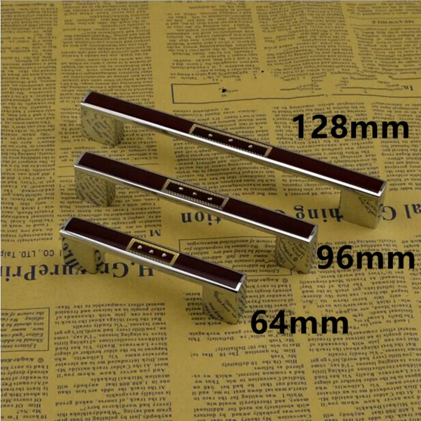 

modern simple fashion furniture handles silver red kitchen cabinet drawer handles knobs chrome dresser door pull 128mm 96mm 64mm